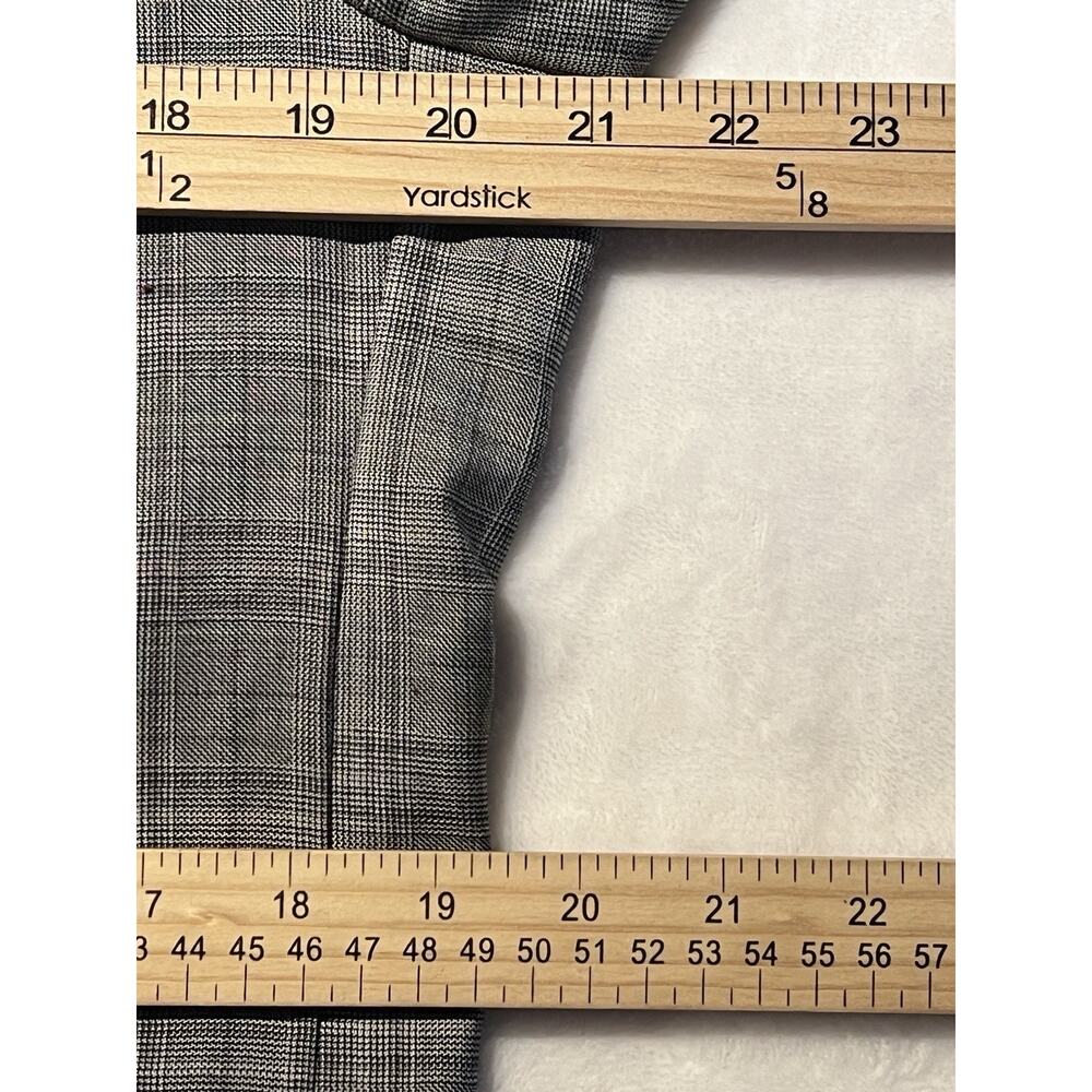 Joseph x Jos A Bank 40L 32x32 Slim Fit Gray Glen Plaid Suit Modern - Picture 12 of 16